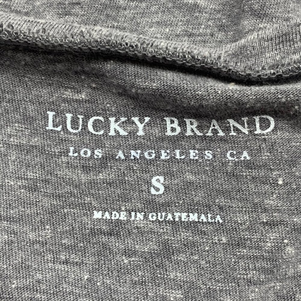 🎉Lucky Brand Heather Gray Lucky Brand Graphic Tee - Picture 4 of 7